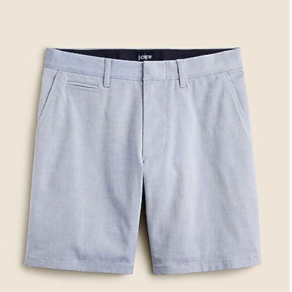 J. Crew Tech Oxford Shorts in Sky blue NWT size 36/9 - Picture 5 of 16